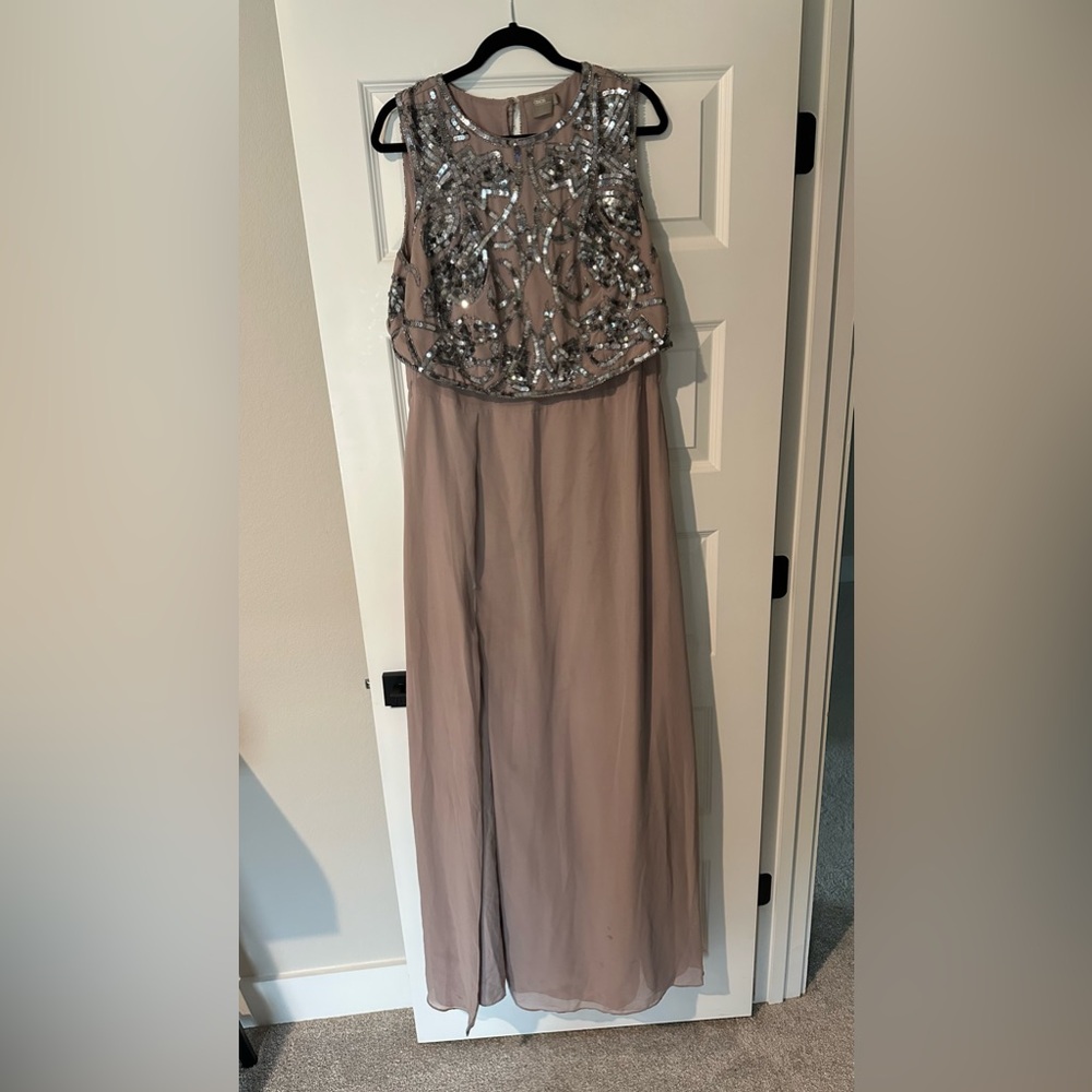 Elegant Beaded Evening Gown